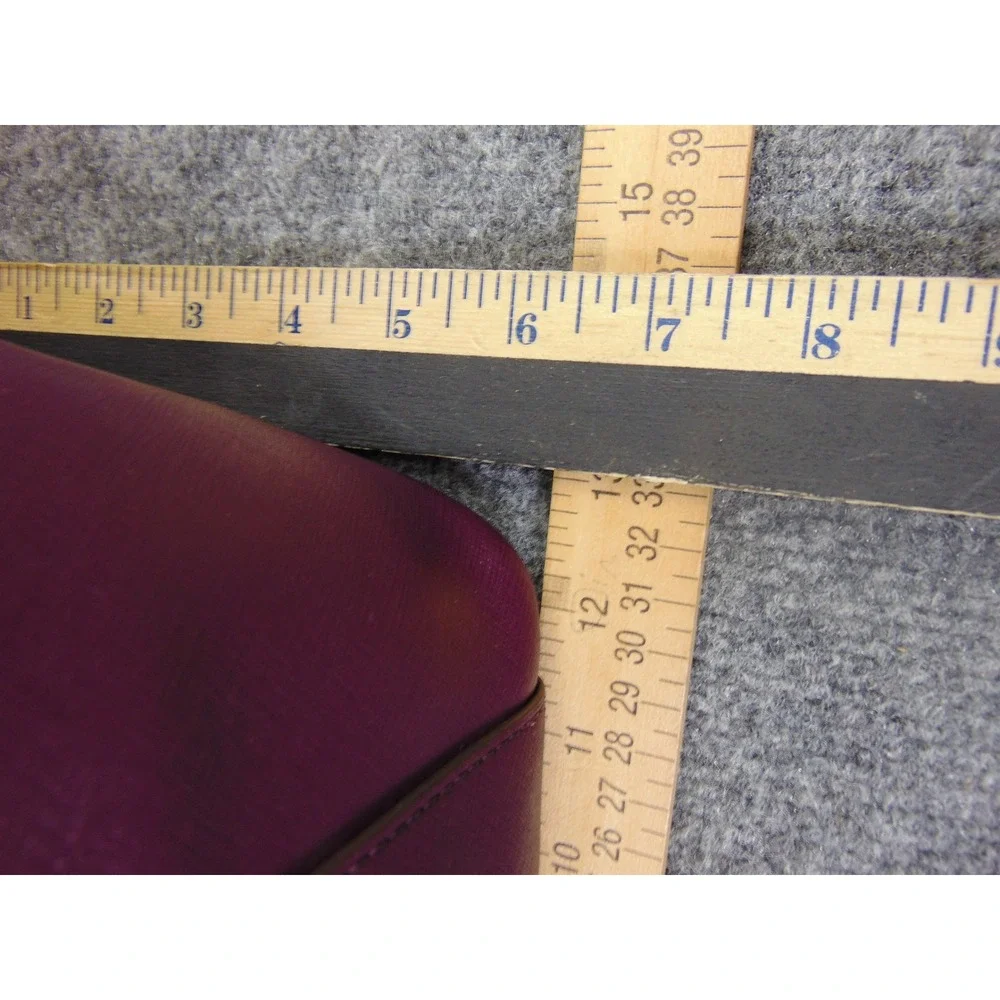 Michael‎ Kors Jet Set Tote Bag Saffiano Leather Plum Purple Zipper Closure MK